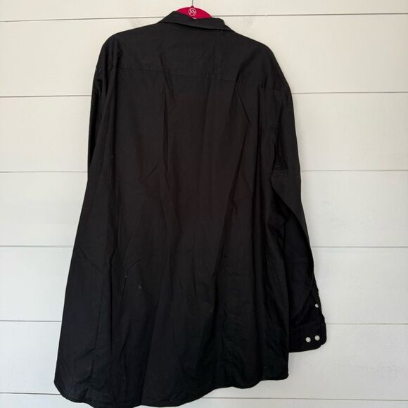 Antigua Men’s 3XLT Kansas City Chief Black Button Down Shirt Top - Picture 4 of 5